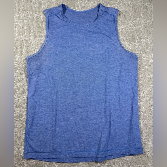 lululemon athletica Other - Lululemon Mens Blue Sleeveless Work Out Tank Top Shirt Size READ BELOW